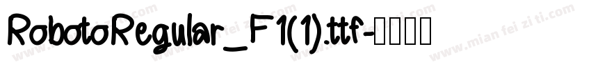 Roboto Regular_ F1(1).ttf字体转换